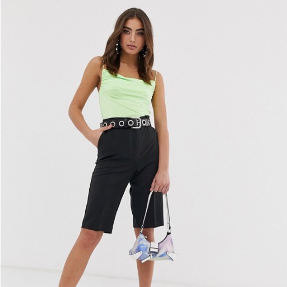 ASOS Design Black City Trouser Shorts